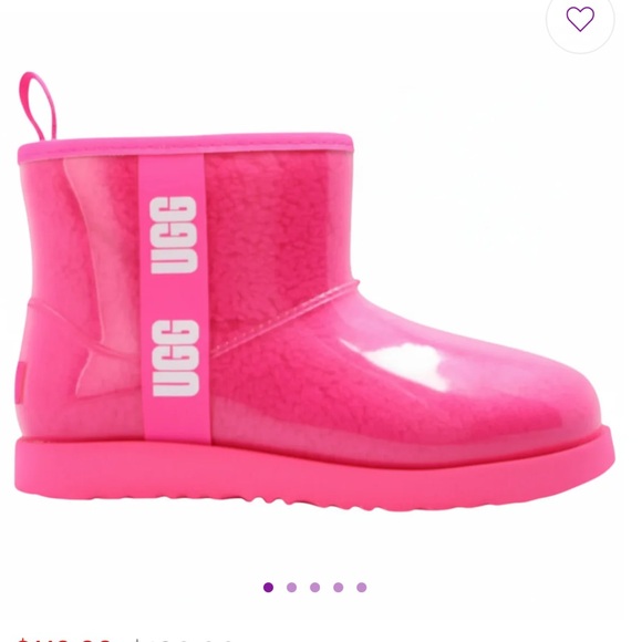UGG Other - UGG Mini Clear Boot in Hot Pink kids size 6/womens 7.5